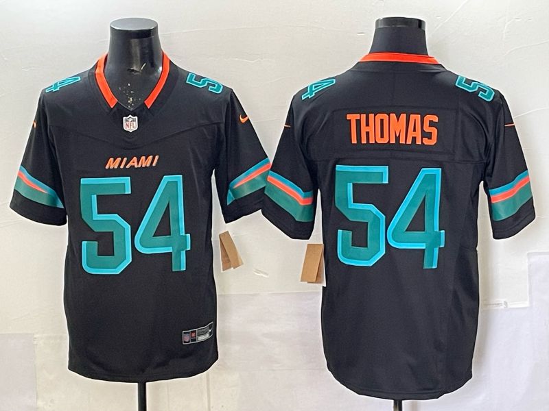 Men 2025 Miami Dolphins #54 Thomas black Limited Nike NFL Jersey style 011->miami dolphins->NFL Jersey